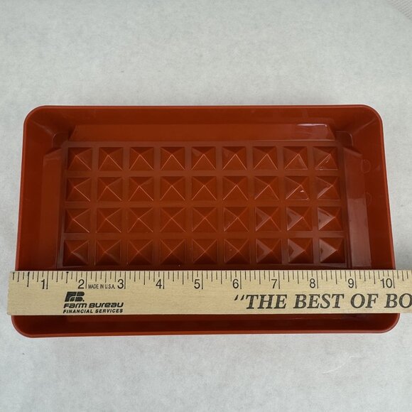 Vintage Tupperware Meat Keeper 1292-3 Marinade Tenderizer Tray Paprika With Lid - Picture 10 of 12